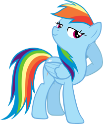 Size: 3351x4024 | Tagged: safe, artist:cthulhuandyou, rainbow dash, pegasus, pony, simple background, solo, transparent background, vector