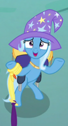 Size: 215x395 | Tagged: safe, derpibooru import, screencap, trixie, to where and back again, cropped