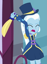 Size: 397x544 | Tagged: safe, derpibooru import, screencap, trixie, better together, equestria girls, street magic with trixie, cropped