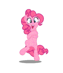 Size: 600x696 | Tagged: safe, artist:bigccv, pinkie pie, earth pony, pony, animated, bipedal, dancing, female, front view, gangnam style, low quality, mare, open mouth, simple background, smiling, solo, white background