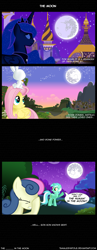 Size: 2600x6692 | Tagged: safe, artist:tamalesyatole, angel bunny, bon bon, fluttershy, lyra heartstrings, princess luna, sweetie drops, alicorn, pegasus, pony, facehoof, moon