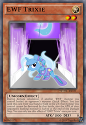 Size: 420x610 | Tagged: safe, artist:blueboxangel, derpibooru import, trixie, card, yu-gi-oh!