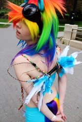 Size: 1280x1920 | Tagged: safe, artist:yuki4autumn, rainbow dash, human, convention, cosplay, irl, irl human, otafest, photo, solo