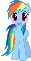 Size: 638x1252 | Tagged: safe, rainbow dash, pegasus, pony, looking at you, simple background, transparent background, vector