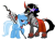 Size: 1200x886 | Tagged: safe, artist:pixelkitties, derpibooru import, king sombra, trixie, pony, unicorn, female, mare, simple background, transparent background