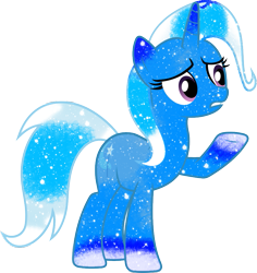 Size: 869x920 | Tagged: safe, artist:90sigma, artist:digiradiance, derpibooru import, trixie, pony, unicorn, female, galaxy, mare, raised hoof, simple background, solo, transparent background, vector