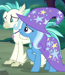 Size: 310x360 | Tagged: safe, derpibooru import, screencap, terramar, trixie, student counsel, cropped