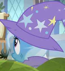 Size: 704x764 | Tagged: safe, derpibooru import, screencap, trixie, a horse shoe-in, cropped