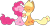 Size: 2104x1094 | Tagged: safe, artist:stupidlittlecreature, applejack, pinkie pie, earth pony, pony, applepie, eyes closed, female, lesbian, nuzzling, shipping, simple background, sitting, transparent background, vector