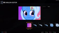 Size: 1920x1080 | Tagged: safe, derpibooru import, trixie, black ops 3, emblem editor, solo