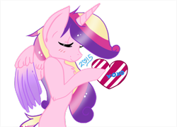 Size: 1024x737 | Tagged: safe, artist:momosparkle, princess cadance, alicorn, pony, heart, simple background, solo, transparent background, xoxo