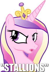 Size: 739x1081 | Tagged: safe, artist:qewerka, princess cadance, alicorn, pony, frown, glare, image macro, logic, male, meme, open mouth, simple background, solo, stallion, transparent background