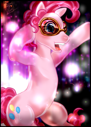 Size: 510x710 | Tagged: safe, artist:ayuuu0908, bubble berry, pinkie pie, earth pony, pony, rule 63, sunglasses