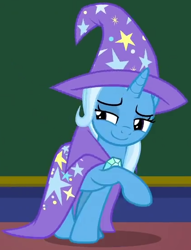 Size: 424x554 | Tagged: safe, derpibooru import, screencap, trixie, a matter of principals, cropped