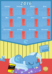 Size: 3508x4961 | Tagged: safe, artist:e-49, derpibooru import, trixie, pony, unicorn, calendar, female, mare, vector