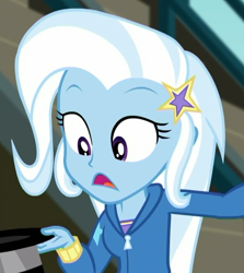Size: 520x584 | Tagged: safe, derpibooru import, screencap, trixie, better together, equestria girls, sock it to me, sock it to me: trixie, clothes, cropped, female, solo