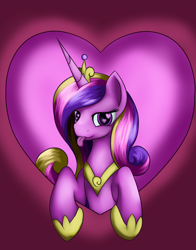 Size: 3300x4200 | Tagged: safe, artist:grennadder, princess cadance, alicorn, pony, :p, heart eyes, solo, tongue out, wingding eyes