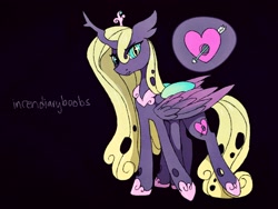 Size: 2048x1536 | Tagged: safe, artist:incendiaryboobs, princess cadance, queen chrysalis, alicorn, changeling, changeling queen, changepony, hybrid, pony, extra legs, female, fusion, looking at you, six legs, slit eyes