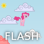 Size: 150x150 | Tagged: safe, artist:futzi01, pinkie pie, earth pony, pony, flash, flash game, game