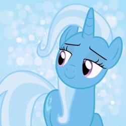 Size: 640x640 | Tagged: safe, artist:ponysource, derpibooru import, trixie, pony, unicorn, blue coat, female, horn, mare, solo, two toned mane