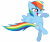 Size: 5000x4222 | Tagged: safe, artist:somepony, rainbow dash, pegasus, pony, may the best pet win, absurd resolution, simple background, transparent background, vector