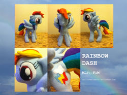 Size: 1300x972 | Tagged: safe, artist:shillermetimbers, rainbow dash, irl, photo, plushie, solo