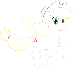 Size: 10692x9888 | Tagged: safe, artist:up1ter, applejack, earth pony, pony, absurd resolution, cowboy hat, cutie mark, female, hat, hooves, lineart, mare, simple background, solo, transparent background, vector