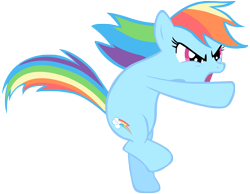 Size: 5000x3874 | Tagged: safe, artist:somepony, rainbow dash, pegasus, pony, the return of harmony, simple background, transparent background, vector