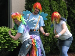 Size: 1136x852 | Tagged: safe, rainbow dash, human, cosplay, irl, irl human, photo