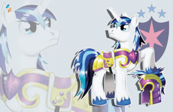 Size: 1024x663 | Tagged: safe, artist:stamayostudio, shining armor, pony, unicorn, armor, helmet, solo, zoom layer