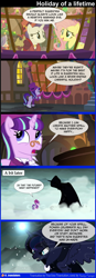 Size: 1288x3694 | Tagged: safe, artist:bredgroup, artist:true line translators, screencap, flutterholly, fluttershy, merry, princess luna, rarity, snowfall frost, starlight glimmer, alicorn, pegasus, pony, unicorn, a hearth's warming tail, alternate scenario, and that's how equestria was unmade, comic, hearth's warming, screencap comic, spirit of hearth's warming yet to come, translation