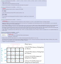 Size: 1283x1348 | Tagged: safe, princess cadance, princess flurry heart, shining armor, alicorn, pony, spoiler:s06, /mlp/, genetics, punnett square, text