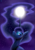 Size: 745x1053 | Tagged: safe, artist:thestarfirephoenix, princess luna, alicorn, pony, looking up, moon, solo, stars