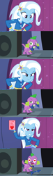 Size: 972x3208 | Tagged: safe, derpibooru import, spike, trixie, equestria girls, rainbow rocks, comic, female, holiday, male, shipping, spixie, straight, valentine's day, vector