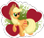 Size: 1500x1284 | Tagged: safe, artist:zap-apple, applejack, earth pony, pony, female, mare, raised hoof, solo