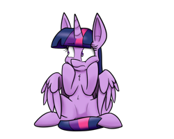 Size: 1000x800 | Tagged: safe, artist:bellspurgebells, twilight sparkle, twilight sparkle (alicorn), alicorn, pony, chest fluff, female, mare, simple background, sitting, solo, spread wings, transparent background