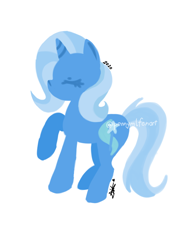 Size: 768x1024 | Tagged: safe, artist:mlp-pink-flash, derpibooru import, trixie, pony, unicorn, blue coat, female, horn, mare, solo, two toned mane