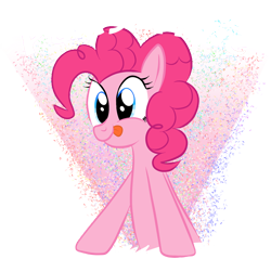 Size: 838x800 | Tagged: safe, artist:leibi97, pinkie pie, earth pony, pony, female, mare, pink coat, pink mane, solo, tongue out
