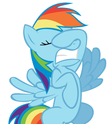 Size: 1372x1536 | Tagged: safe, artist:kestrelelk, rainbow dash, pegasus, pony, facehoof, simple background, transparent background, vector