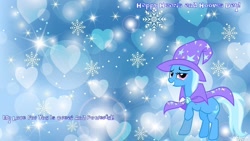 Size: 1210x681 | Tagged: safe, artist:mlpfan3991, derpibooru import, trixie, hearts and hooves day, wallpaper