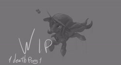 Size: 4838x2618 | Tagged: safe, artist:1deathpony1, derpibooru import, trixie, pony, unicorn, female, magic, mare, solo, wip