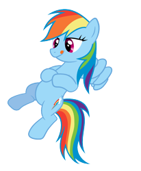 Size: 650x789 | Tagged: safe, artist:proenix, rainbow dash, pegasus, pony, .svg available, simple background, solo, svg, tongue out, transparent background, vector