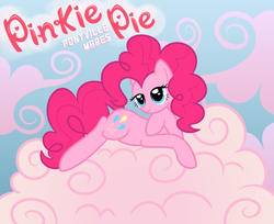 Size: 3544x2893 | Tagged: safe, artist:faikie, pinkie pie, earth pony, pony, cloud, cloudy, high res