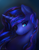 Size: 1600x2036 | Tagged: safe, artist:viwrastupr, princess luna, alicorn, pony, female, limited palette, portrait, smiling, solo