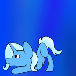 Size: 1000x1000 | Tagged: safe, artist:megapon3, derpibooru import, trixie, pony, unicorn, blue coat, female, horn, mare, solo, two toned mane