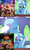 Size: 640x1080 | Tagged: safe, artist:mega-poneo, derpibooru import, edit, edited screencap, screencap, trixie, pony, unicorn, all bottled up, comic, female, magic, mare, meme, screencap comic, the book of life, transformation, trixie fixing meme