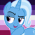 Size: 400x400 | Tagged: safe, derpibooru import, part of a set, trixie, pony, unicorn, female, headcanon, icon, lgbt headcanon, mare, pride flag, sexuality headcanon, solo