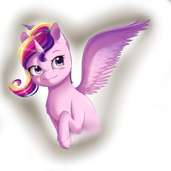 Size: 2000x2000 | Tagged: safe, artist:chiweee, princess cadance, alicorn, pony, female, horn, solo, unshorn fetlocks