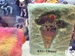 Size: 1600x1200 | Tagged: safe, derpibooru import, rarity, starlight glimmer, trixie, twilight sparkle, pony, unicorn, my little pony: pony life, equestria daily, ice cream cone, merchandise, nyc toy fair 2020, pillow, pun