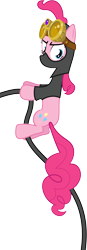 Size: 4189x12000 | Tagged: safe, artist:vladimirmacholzraum, pinkie pie, earth pony, pony, the crystal empire, spoiler:s03, absurd resolution, pinkie spy, simple background, solo, transparent background, vector